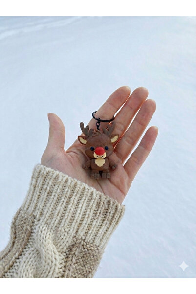 Figuva Deer Figured Keychain Bag Charm Special for New Year