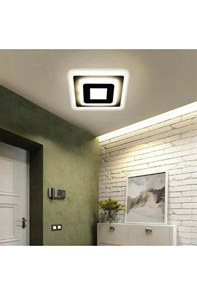 Alessandro DESIGN LED Chandelier MORNIKA 14 W, 25 cm, Square, Neutral Light, White