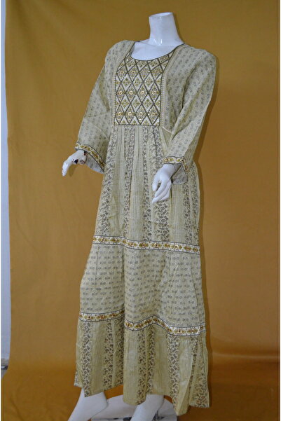 Zainah جلابية نسائية أنيقة - فستان سهرة وحفلات بأكمام طويلة مطرزة - شرائط جان...