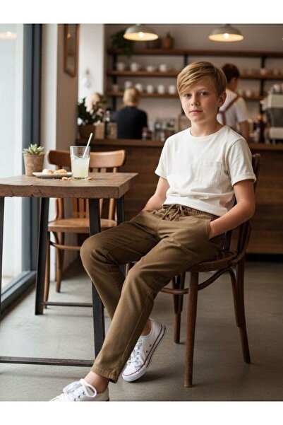 Zekids Boy's Flexible Fabric Elastic Waist Pants