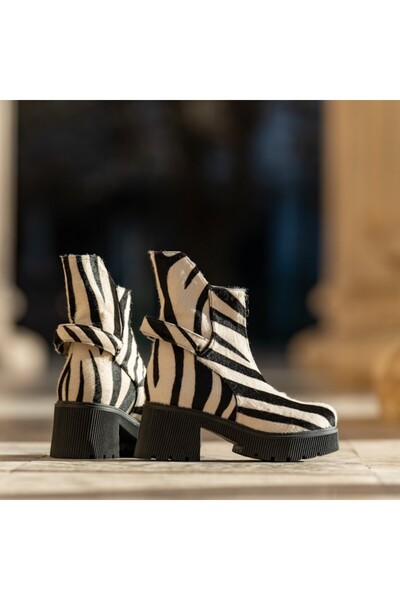 CONDUR by alexandru Ghete Dama din Piele Naturala Lelia Zebra