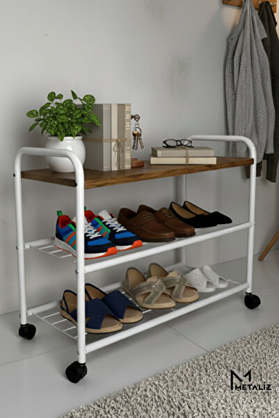 METALİZ YENİLİKÇİ TASARIMLAR Ayakkabılık Modern Loft Tasarım Tekerli Ayakkabı...