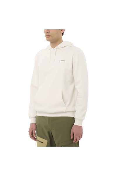 Salomon Chest Logo Hoodie Men's Sweatshirt Whisper White Lc2675600