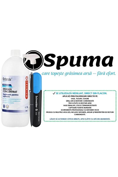 KLINTENSIV Set DEGRASS, Degresant Concentrat Profesional pentru cuptoare, 1 l...