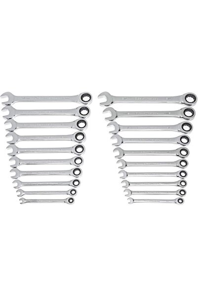 GearWrench 20 Pc. Ratcheting Combination Wrench SAE/Metric - 35720A-02