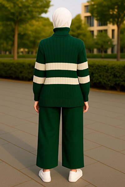 MAY MARA 2-piece fisherman collar knitwear set