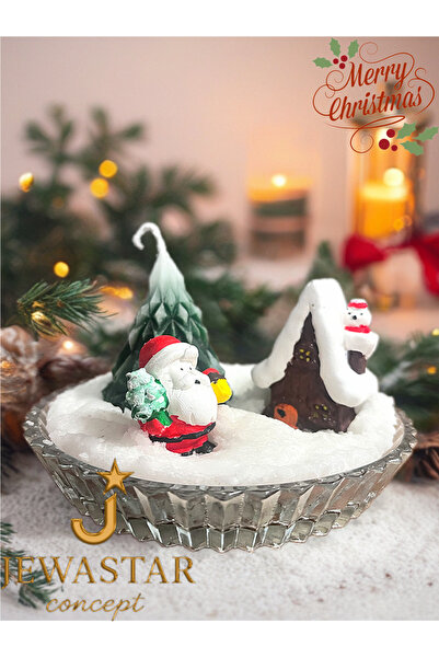 CHRİSTMAS SERİES CANDLE CHRİSTMAS VİLLAGE HANDMADE ELYAPIMI MUM DEKOR