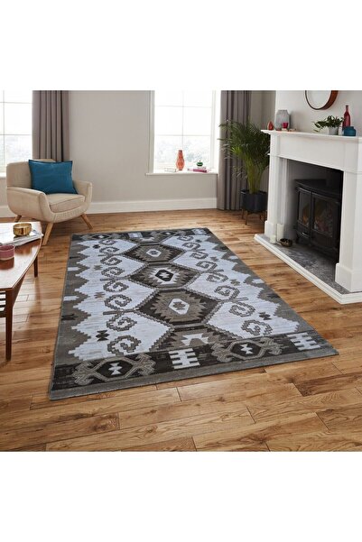 OEM Mink Rug Brown with Beige, Polypropylene, 120 x 200 cm