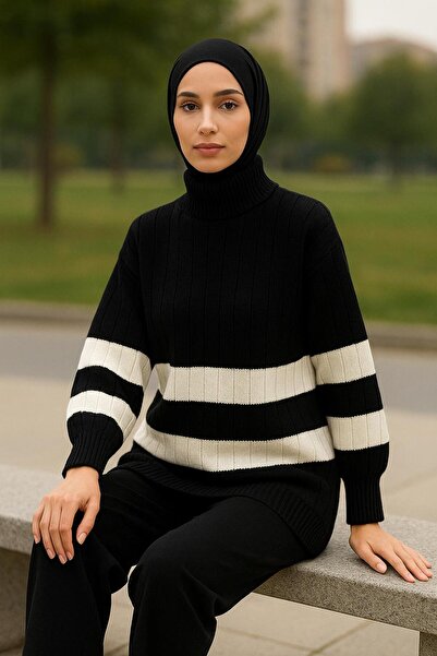 MAY MARA 2-piece fisherman collar knitwear set