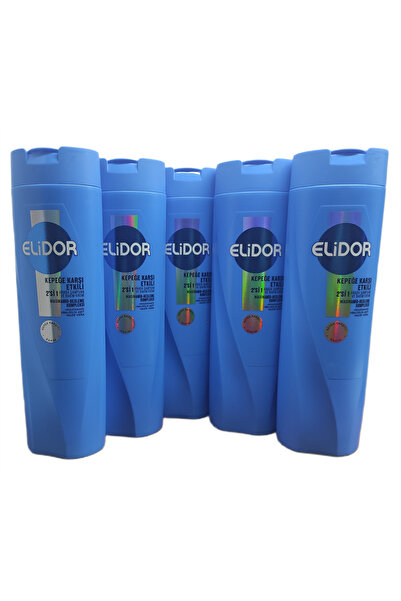 Elidor 2-in-1 Shampoo and Conditioner Effective Against Dandruff 400 ml (New) X 5 Pieces