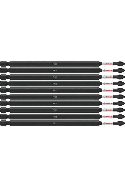 Bosch ITPH26B 10-Pack 6 In. Phillips #2 Impact Tough Screwdriving Power Bits