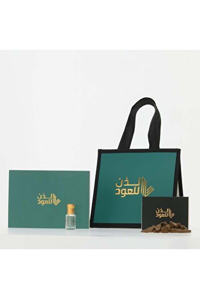 Ladun for Oud 3 مجموعات هدايا تحتوي على عود مغربي معزز + نصف تولة من مسك الخاتم - عبوة فاخرة،