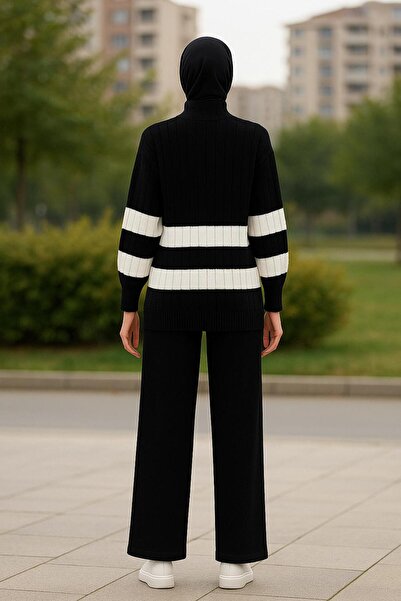 MAY MARA 2-piece fisherman collar knitwear set