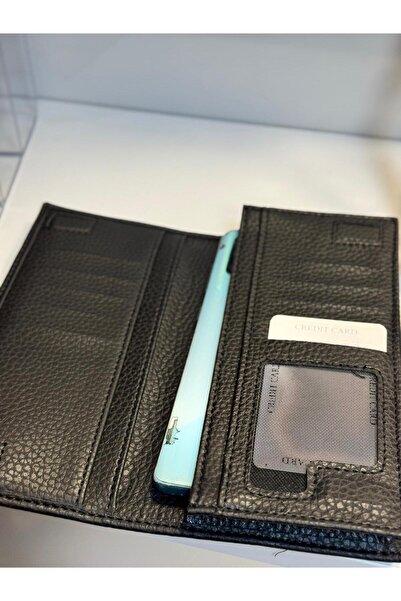 balbagss Unisex Large Black Hand Wallet with Phone Compartment