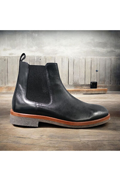 VİVA SHOES 100% Genuine Leather Eva Sole Chealse Men's Boots