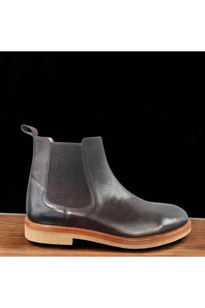 VİVA SHOES 100% Genuine Leather Eva Sole Chealse Men's Boots