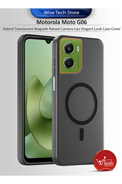 Wtech غطاء حماية أنيق لهاتف موتورولا موتو جي 06 4G 2025 هجين شفاف مع كاميرا م...