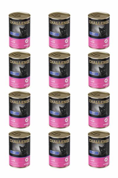 Challenge Pate Kuzu Etli Yavru Kedi Konservesi 400 grX12Adet