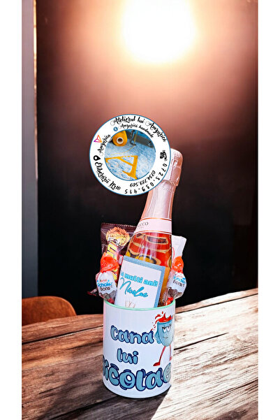 Atelierul lui Amzurică PERSONALIZED MUG WITH SWEETS AND ALCOHOL