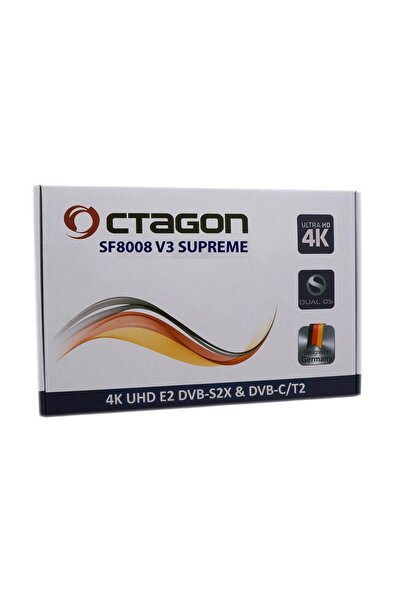 Octagon SF8008 SUPREME V3 4K UHD E2 DVB-S2X & DVB-C/T2 COMBO