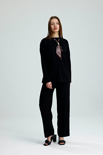 VOICTEC Women's Thessaloniki Fabric Suit with piped Tie Detail on the Front