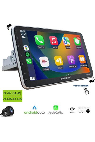 Soundway SW-12500 Tablet Multimedya Android 10 İnç Universal 2+32GB Oynar Başlık