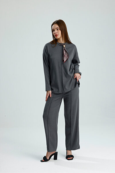 VOICTEC Γυναικείο Σετ Σελανίκης από ύφασμα με λεπτομέρεια γραβάτα στο μπροστινό μέρος με ρέλι