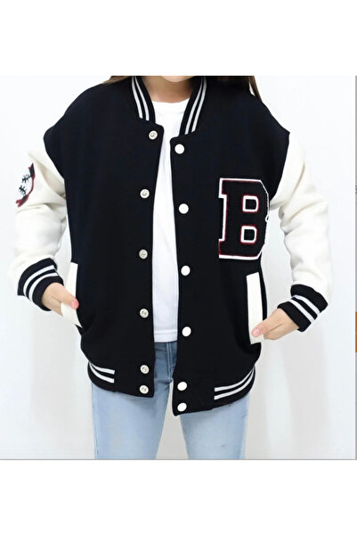 PEYORA Unisex Oversize Kız,Erkek Çocuk Kolej Ceket