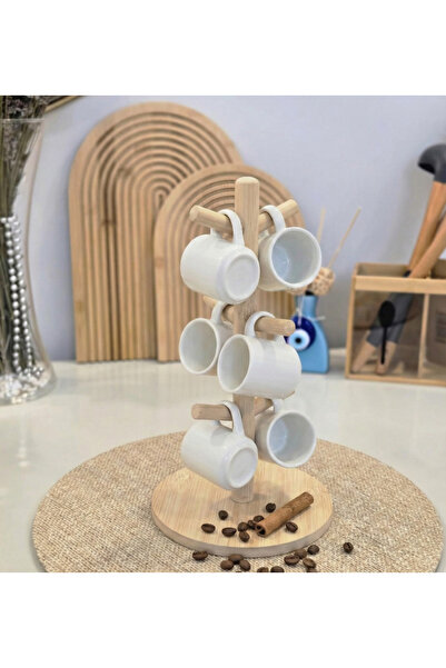 Berina home Bambu Kupa Askılığı - Fincan Askılığı - Bardak Askılığı Standı - ...