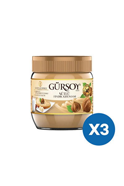 Gürsoy Sütlü Fındık Kreması 400 G (3'lü Paket)