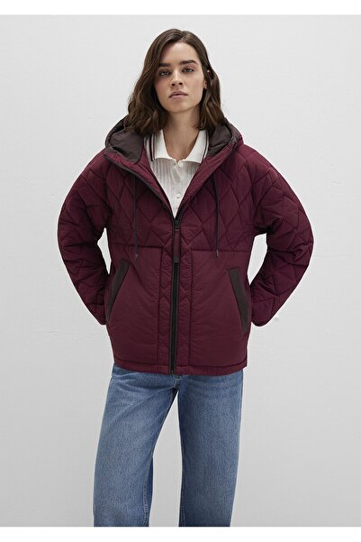 Mavi Hooded Jacket Maroon Banner