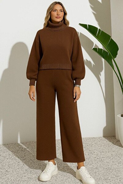 MAY MARA 2-piece fisherman collar knitwear set