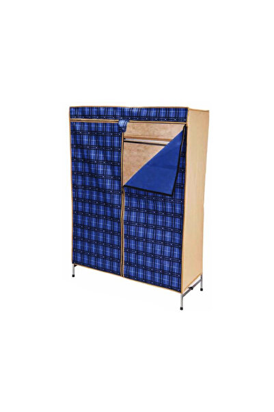 TİMİON Portatif Gardrop Metal İskelet - Bez Örtü 42x105cm (5148)