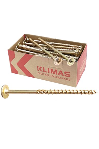 Wkret-Met Set of 50 Carpenter Screws, Flat Head, TX40 - 8x80 mm