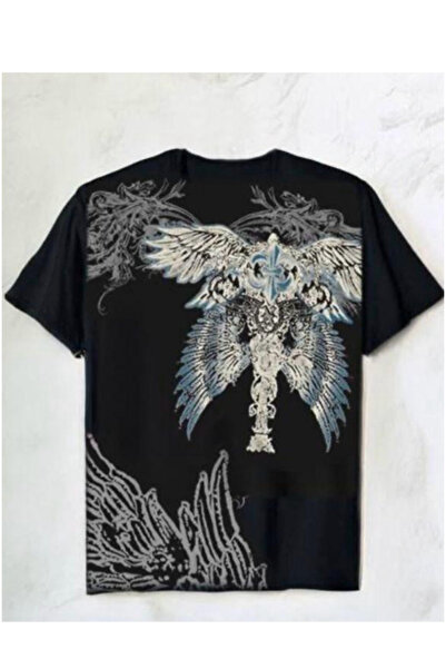 Köstebek Tribal Angel Wings Unisex T-Shirt