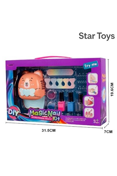 STAR TOYS DIY Magic Nail Kit for Girls with Dryer