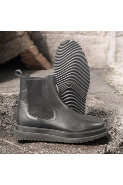 VİVA SHOES 100% Genuine Leather Eva Sole Chealsea Men's Boots