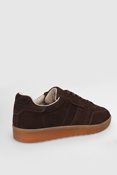 Lufian Pele Brown Genuine Leather Men's Shoes