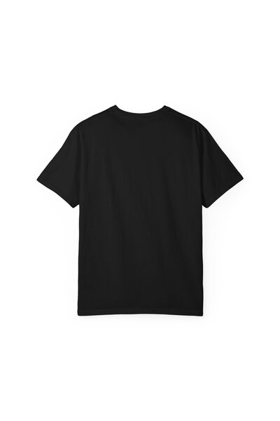 mrmubomen Unisex Black Oversized Flag Wolf Patterned Tshirt