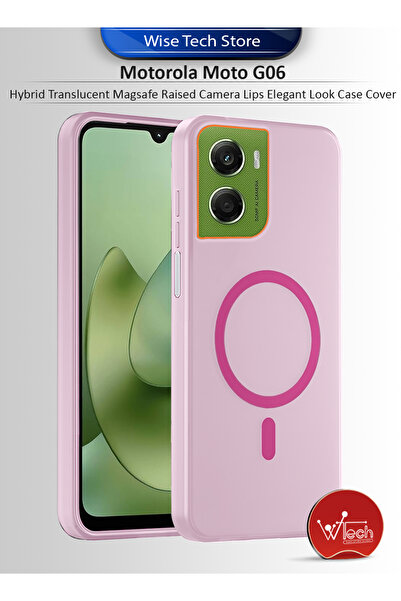 Wtech غطاء حماية أنيق لهاتف موتورولا موتو جي 06 4G 2025 هجين شفاف مع كاميرا م...