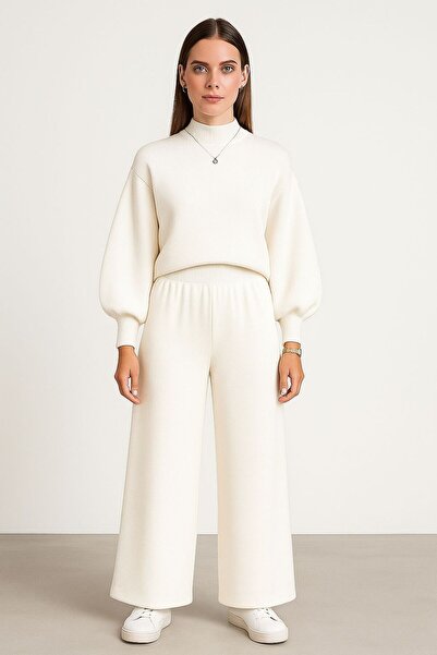 MAY MARA 2-piece fisherman collar knitwear set