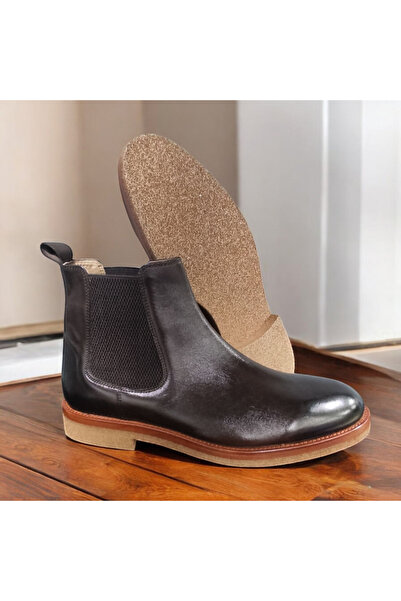 VİVA SHOES 100% Genuine Leather Eva Sole Chealse Men's Boots