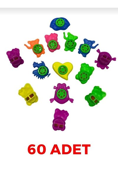 ARD Pazarlama 60 Adet Dudak düdük,siren düdük, 1 adet zıpzıp hediyeli