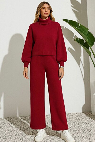 MAY MARA 2-piece fisherman collar knitwear set