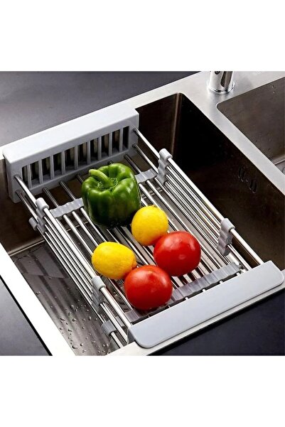 OEM Extensible Multifunctional Stainless Steel Sink Draining Rack — No Installation