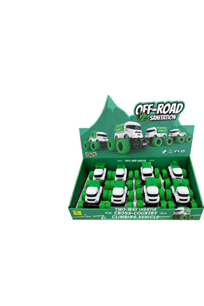 OEM Set de 8 camioane de salubritate off-road cu roți din silicon, mașini mec...