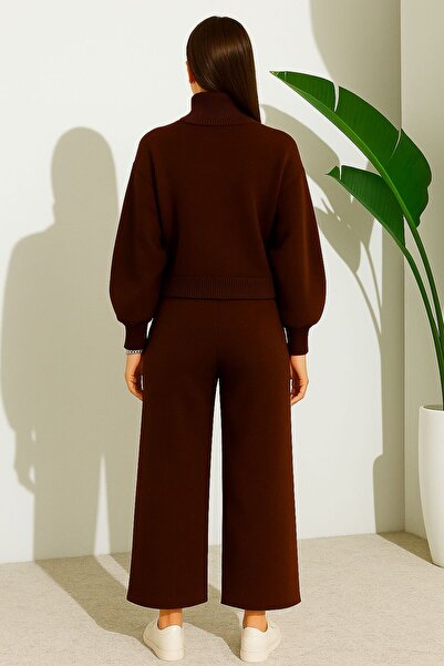 MAY MARA 2-piece fisherman collar knitwear set