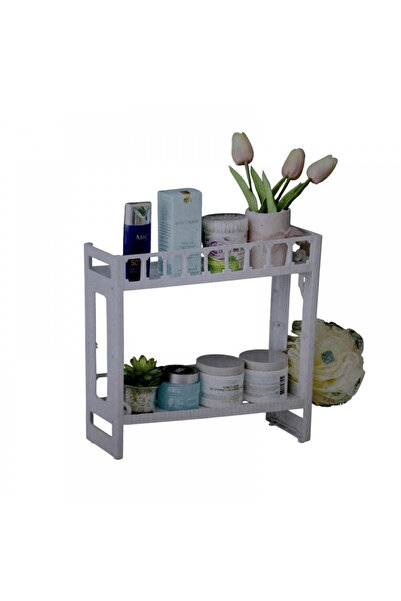 Tradesor Plastic Bathroom Shelf, Grey, Wall-mounted -
