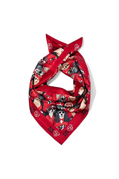 All We Need Is Pets Red Obsession Dark Red Silk Bandana for Dogs and Pet Lovers