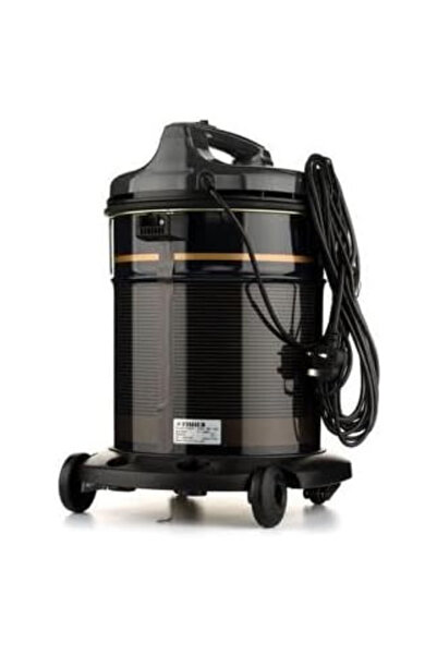 Fischer Fisher 1500W Barrel Vacuum Cleaner, 15L, Dust Indicator, Black - BSC-1500